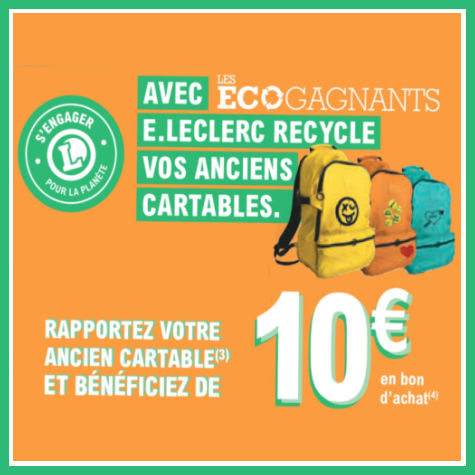 Leclerc reprise cartable 2022