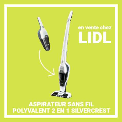 Aspirateur sans fil polyvalent 2 en 1 Lidl Silvercrest