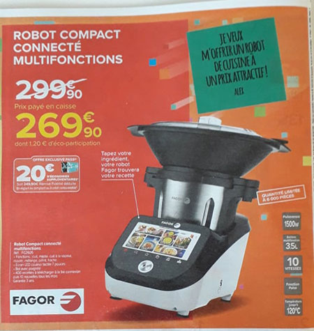 Promotion Robot de cusine Fagor Le Mois Carrefour