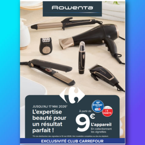 Vignette Carrefour Rowenta appareil � 9�