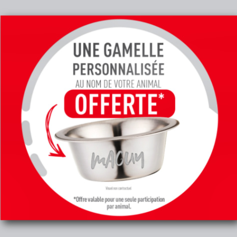 Offre Royal Canin gamelle personnalise offerte