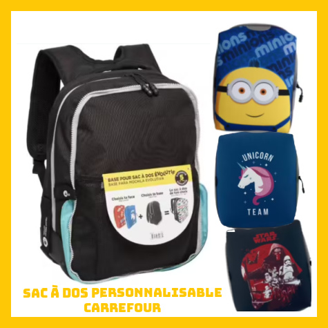 Sac  dos personnalisable Carrefour