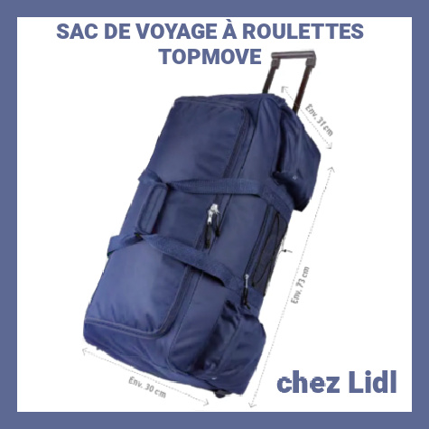 Sac de voyage  roulettes Lidl TOPMOVE