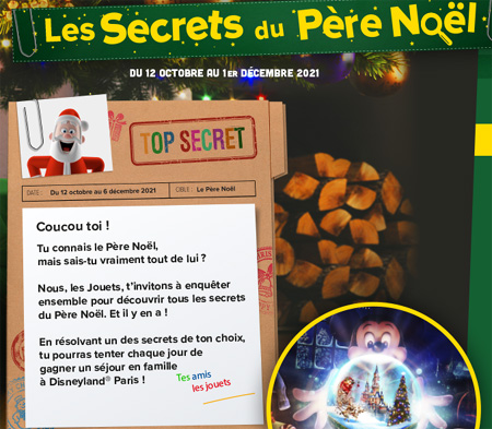 Grand jeu Carrefour les secrets du Père Noël - www.carrefour.fr/jeux