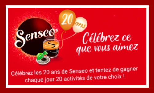 Grand jeu Senseo 20 ans à code www.senseo20ans.fr
