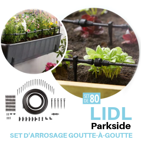 Set d'arrosage goutte  goutte Lidl Parkside