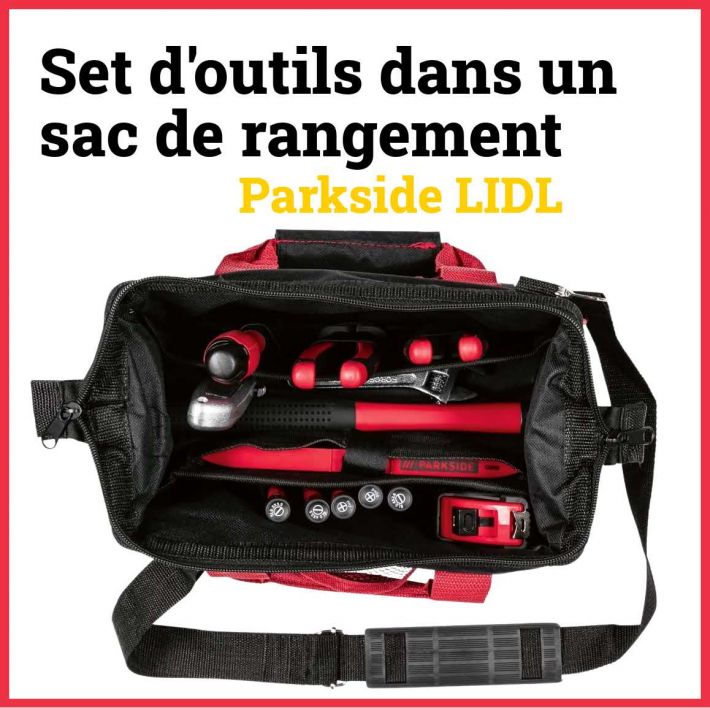 Lidl set d'outils dans un sac de rangement Parkside