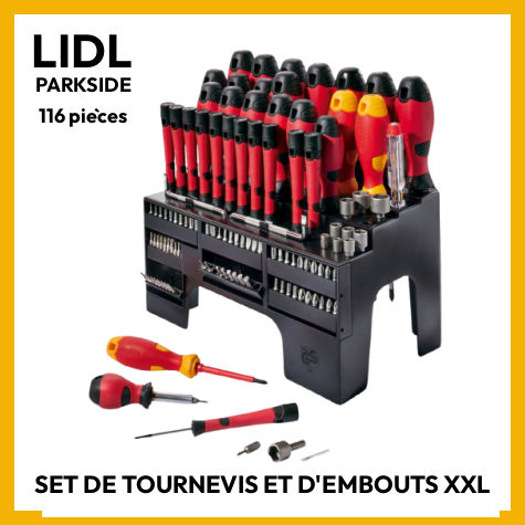 Set de tournevis et d embouts XXL Lidl Parkside