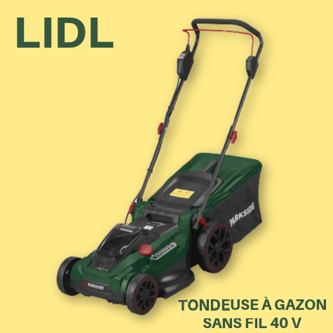 Tondeuse  gazon sans fil 40 V Lidl Parkside
