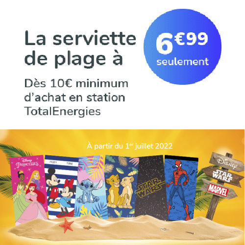 Total Serviette de Plage Disney 2022