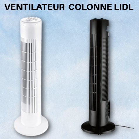 Ventilateur colonne Lidl Silvercrest pub TV