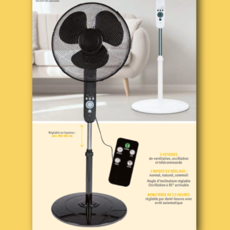 Ventilateur sur pied Lidl Silvercrest