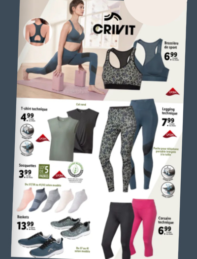 Vetement de sport femme Lidl Crivit