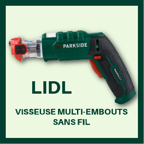 Visseuse multi-embouts sans fil Lidl