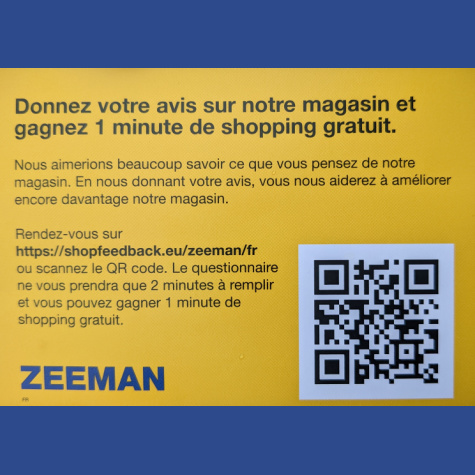 ShopFeedback.eu/zeeman/fr - Zeeman avis clients 1 minute de shopping  gagner