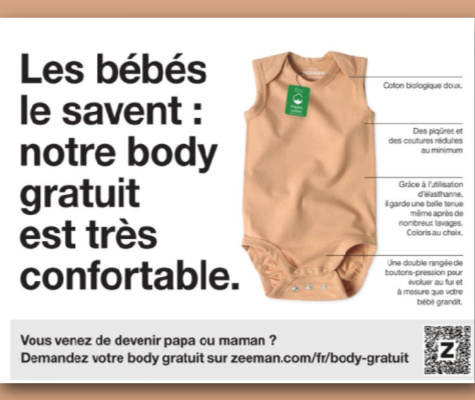 Offre Zeeman Body gratuit bb n de 2020  2024