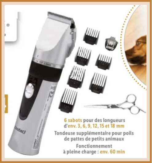 Kit de toilettage sans fil pour animaux Lidl