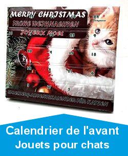 Calendrier de l\'Avent rempli de jouets pour chats