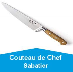 Sabatier 168-009 Couteau Chef, Acier Inoxydable, Marron, 20 cm