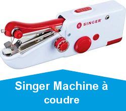 Singer Machine à coudre manuelle Blanc/rouge