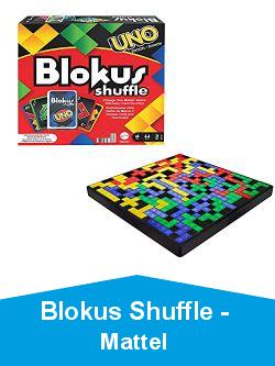 Blokus Shuffle édition UNO, jeu de société et de stratégie avec pièces et cartes, GXV91