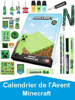 Minecraft Calendrier de L\'avent 2021 - Advent Calendar Officiel - 24 Surprises Papeterie Enfant
