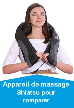 Masseur avec Fonction de Chaleur pour Cou Épaules et Dos Appareil de Massage Shiatsu Électrique au Bureau à Domicile