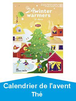 Lipton Calendrier de l\'avent 2021, ths noirs, ths verts, infusions, cadeau idal pour les amateurs de th, 48 sachets